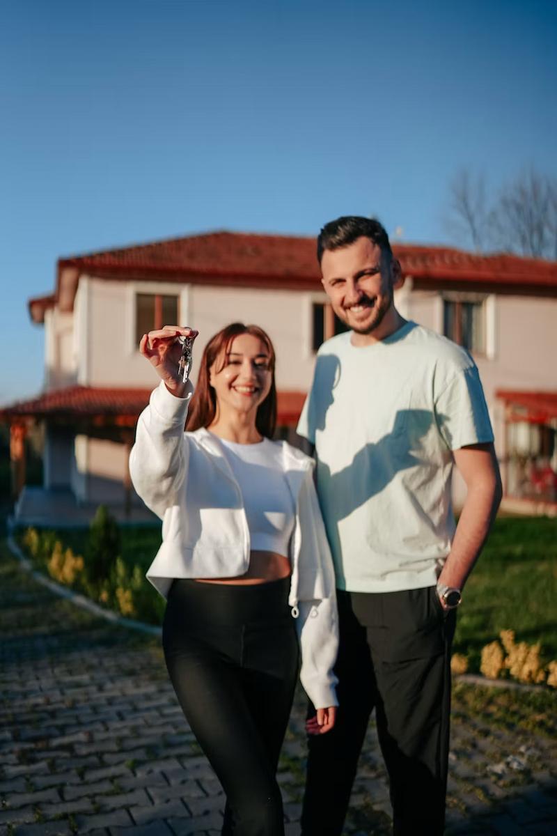 Couple relaxed on sofa reviewing home loan refinancing options — Perth WA